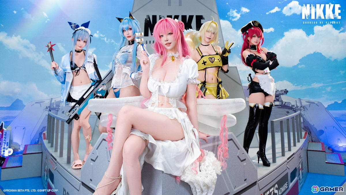 勝利の女神：NIKKE」水着衣装の公式コスプレイヤーステージや