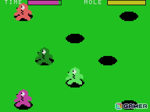 ひと味違ったもぐらたたきゲームが楽しめる「MOLE（MSX版）」がプロジェクトEGGにて配信！の画像