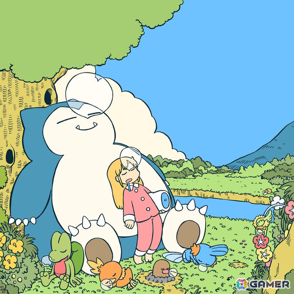 「Pokémon Sleep」2周年記念カウントダウンイラストが公開中――「BEASTARS」板垣巴留氏、「日常」あらゐけいいち氏ら5名が眠る人間とポケモンたちを描くの画像5