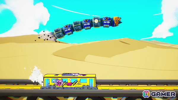 近未来の日本を舞台にしたハイテンポアクションゲーム「Denshattack!」が2026年初頭に配信！電車でスリリングなトリックを決めようの画像9