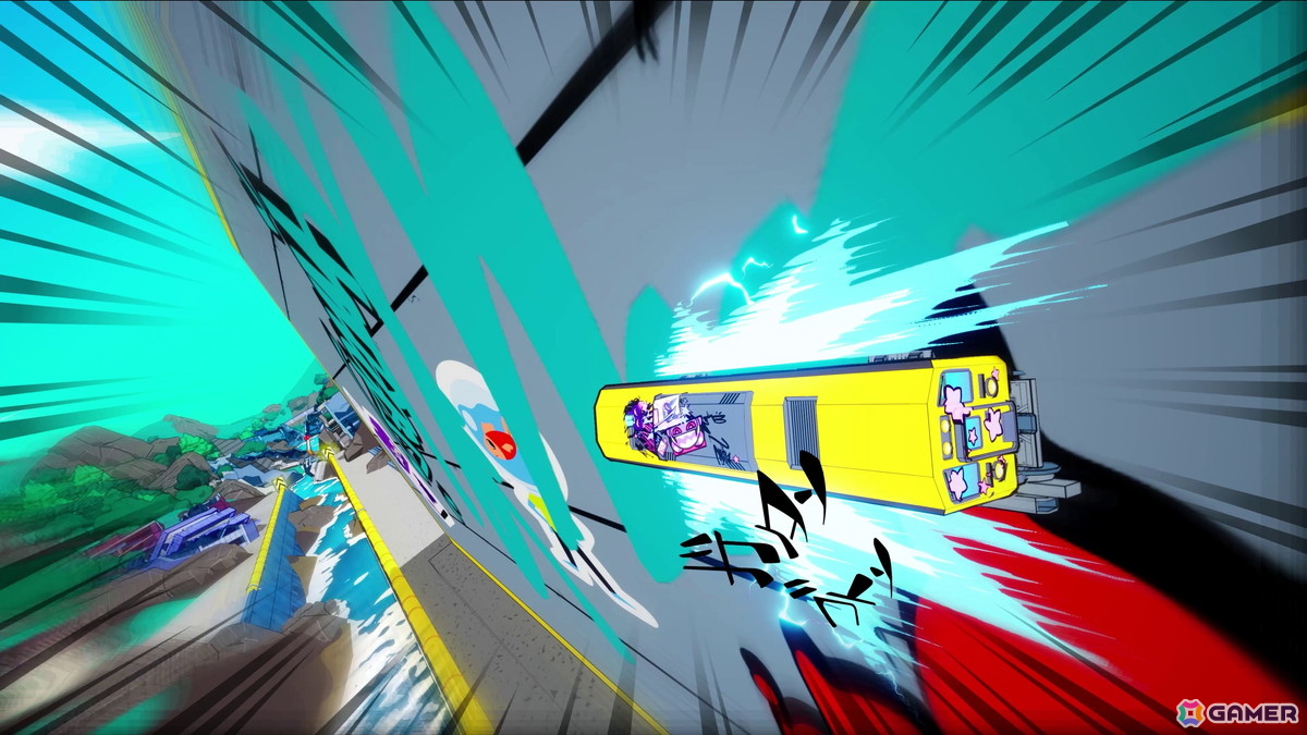 近未来の日本を舞台にしたハイテンポアクションゲーム「Denshattack!」が2026年初頭に配信！電車でスリリングなトリックを決めようの画像