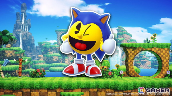 「パックマンワールド2 リ・パック」で「ソニック」とのコラボDLCが今冬配信！パックマンがグリーンヒルを駆け抜けるの画像5