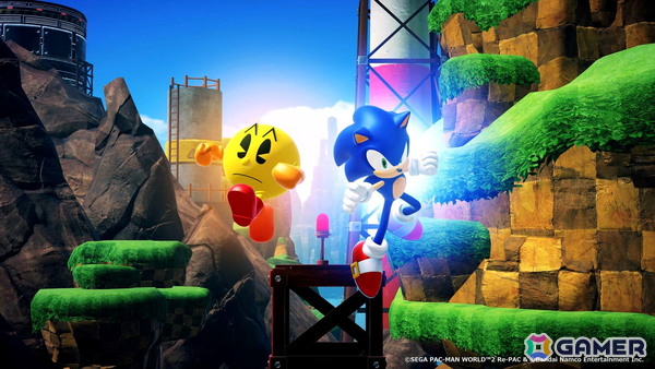 「パックマンワールド2 リ・パック」で「ソニック」とのコラボDLCが今冬配信！パックマンがグリーンヒルを駆け抜けるの画像9