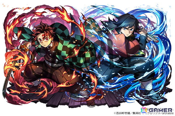 「パズドラ」でアニメ「鬼滅の刃」とのコラボが8月22日より開催！「冨岡義勇＆竈門炭治郎」「時透無一郎＆甘露寺蜜璃」などセットで描かれた新キャラもの画像2