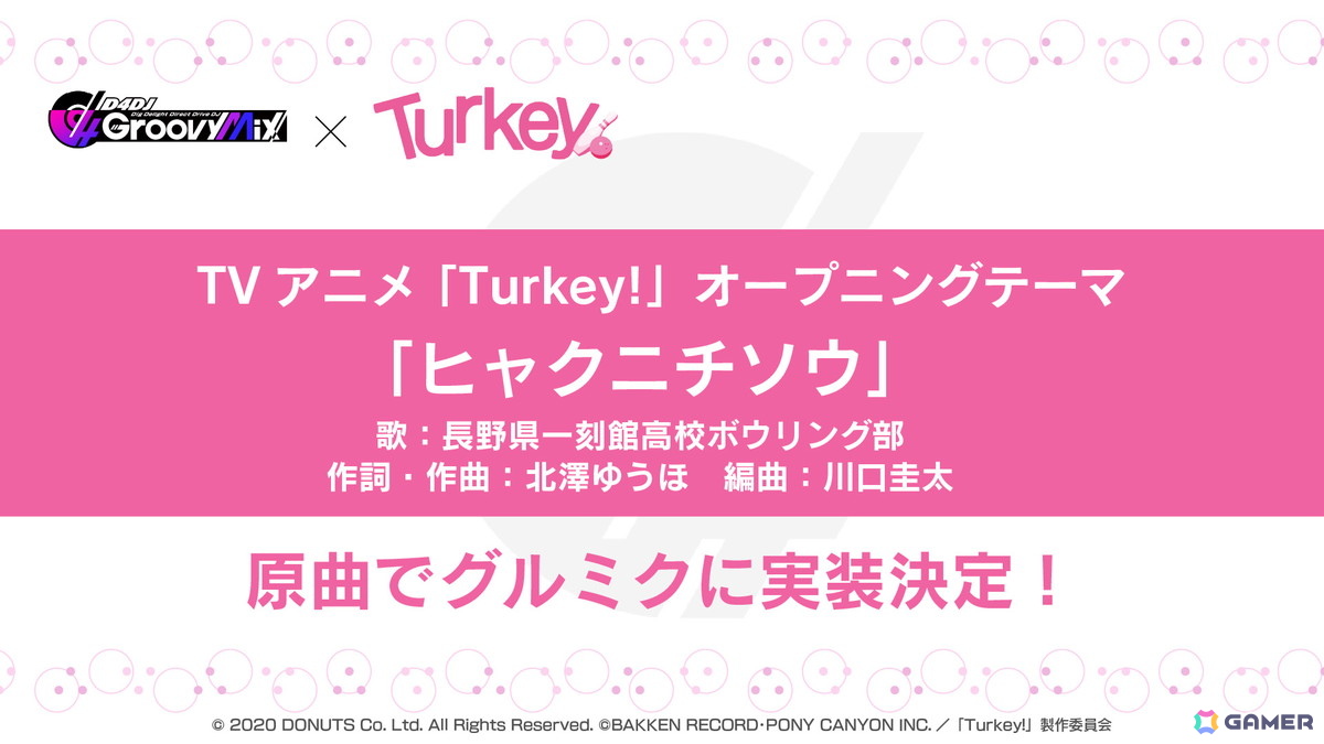 「グルミク」でアニメ「Turkey!」とのコラボイベント＆ガチャが開催！OPテーマ「ヒャクニチソウ」も実装の画像7