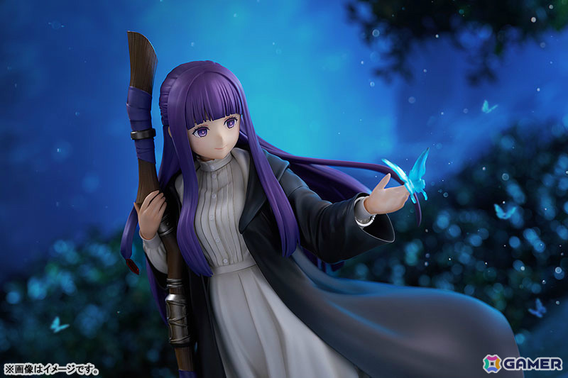 指先にとまる蝶に大切な人との記憶を重ねて――アニメ「葬送のフリーレン」のフェルンがヴィネット調でフィギュア化の画像