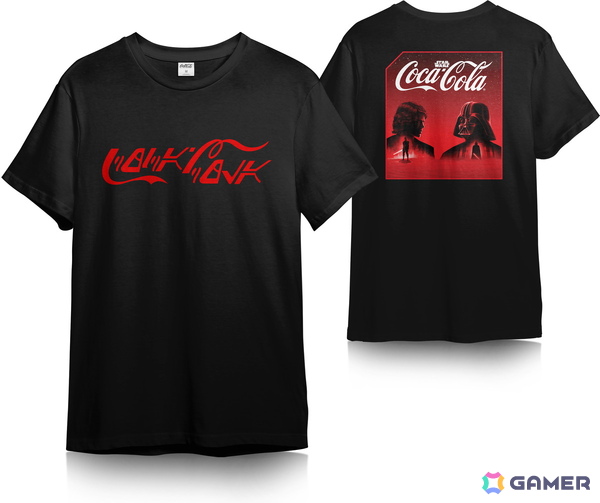 スターウォーズ コカコーラ Tシャツ　匿名配送　箱付き　Mサイズ　ブラック スターウォーズ コカコーラ Tシャツ 匿名配送 箱付き Mサイズ ブラック