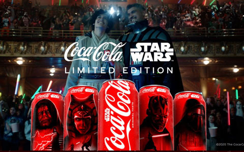 「コカ・コーラ×スター・ウォーズ」18キャラクター・全45種類の書き下ろしデザインが9月1日より全国で期間限定発売