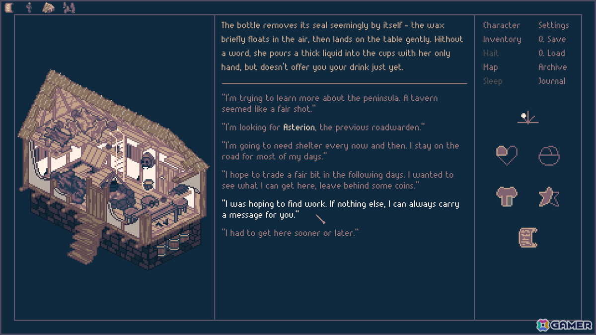 テキストRPG「Roadwarden」のSwitch版が発売！ドット絵で描かれる世界で自由度高いゲームプレイが楽しめるの画像3