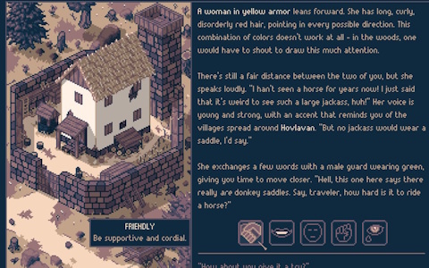 テキストRPG「Roadwarden」のSwitch版が発売！ドット絵で描かれる世界で自由度高いゲームプレイが楽しめる