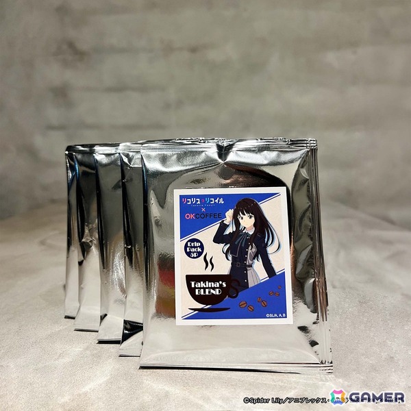 TVアニメ「リコリス・リコイル」とOK COFFEEのコラボブレンドコーヒーが再登場！千束やたきな達キャラごとのイメージを5種のブレンドで表現の画像8