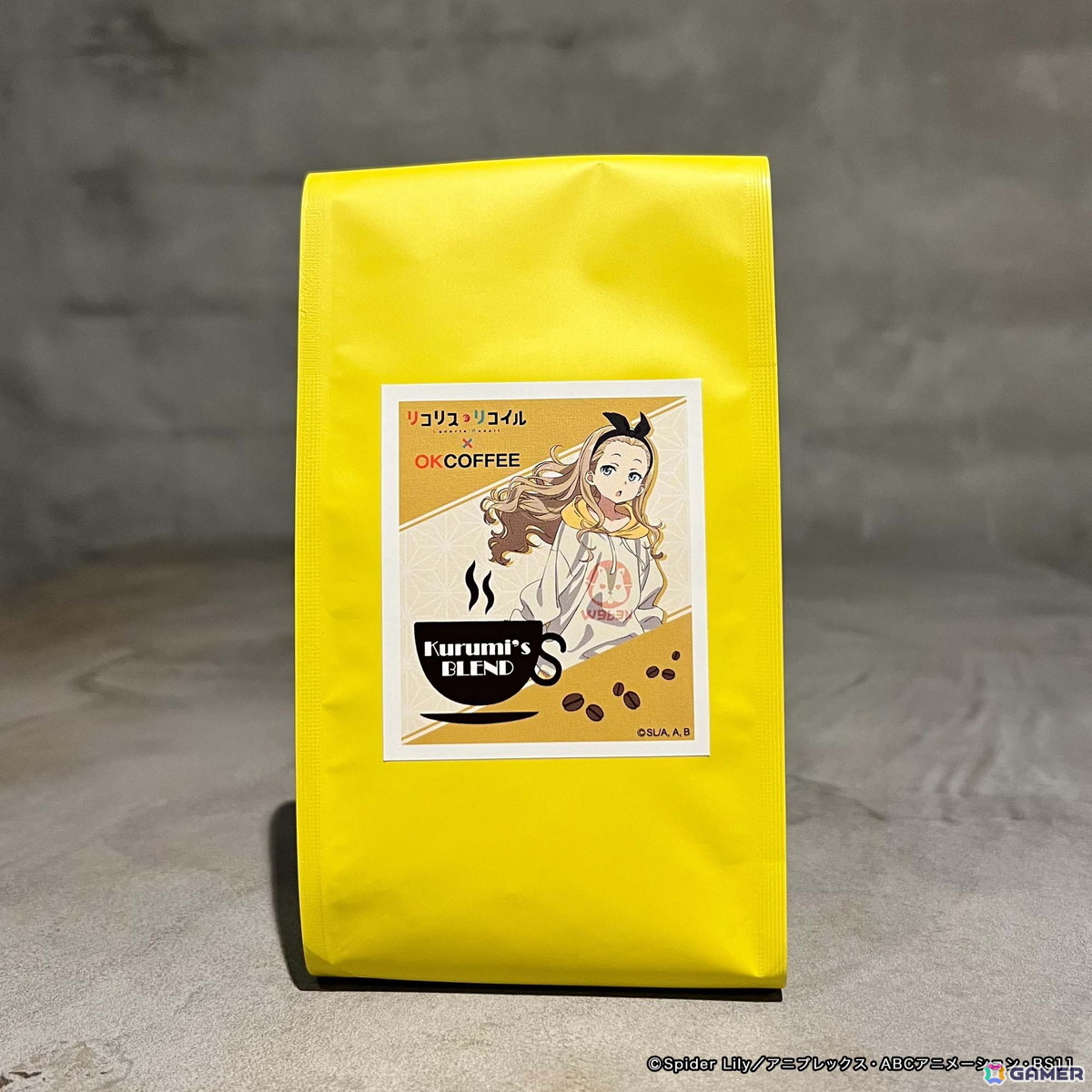 TVアニメ「リコリス・リコイル」とOK COFFEEのコラボブレンドコーヒーが再登場!千束やたきな達キャラごとのイメージを5種のブレンドで表現の画像