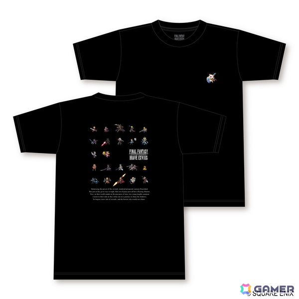 「ファイナルファンタジー ブレイブエクスヴィアス」ドット絵Tシャツとアクリルキーホルダー4種が10月31日に発売！の画像1