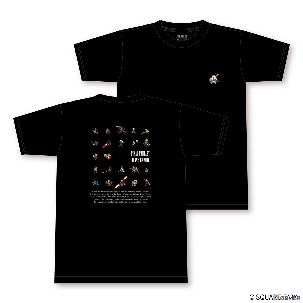 レア　美品　ファイナルファンタジー　ブレイブエクスヴィアス Tシャツ ８周年 ファイナルファンタジー ブレイブエクスヴィアス」ドット絵T