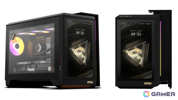MSI、ケースに13,3インチの液晶パネルを内蔵したゲーミングデスクトップPCを含む3製品を8月28日に発売！GPUにはRTX 5080と5070tiを搭載の画像4