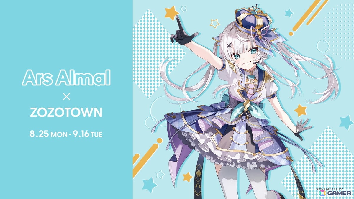 「にじさんじ」のアルス・アルマルさんとのコラボアイテムがZOZOTOWNで販売中!ぶーた氏&キュアもと氏による新衣装ビジュアルを使用の画像