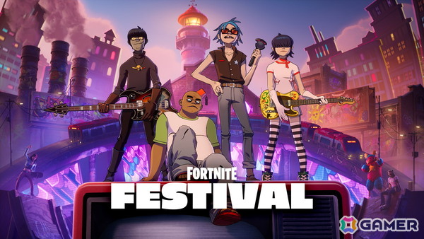 「フォートナイト」Fortnite Festival シーズン10の新たなアイコンとしてバーチャルバンド「Gorillaz」のメンバーが登場！の画像1