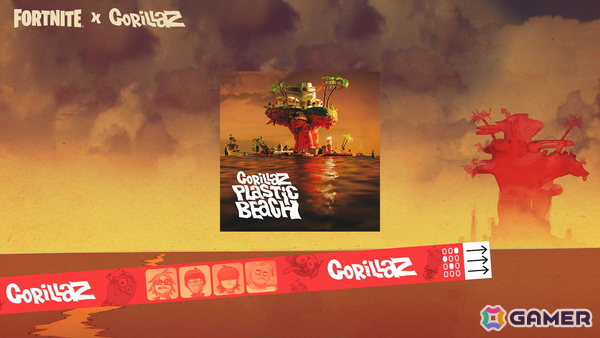 「フォートナイト」Fortnite Festival シーズン10の新たなアイコンとしてバーチャルバンド「Gorillaz」のメンバーが登場！の画像3