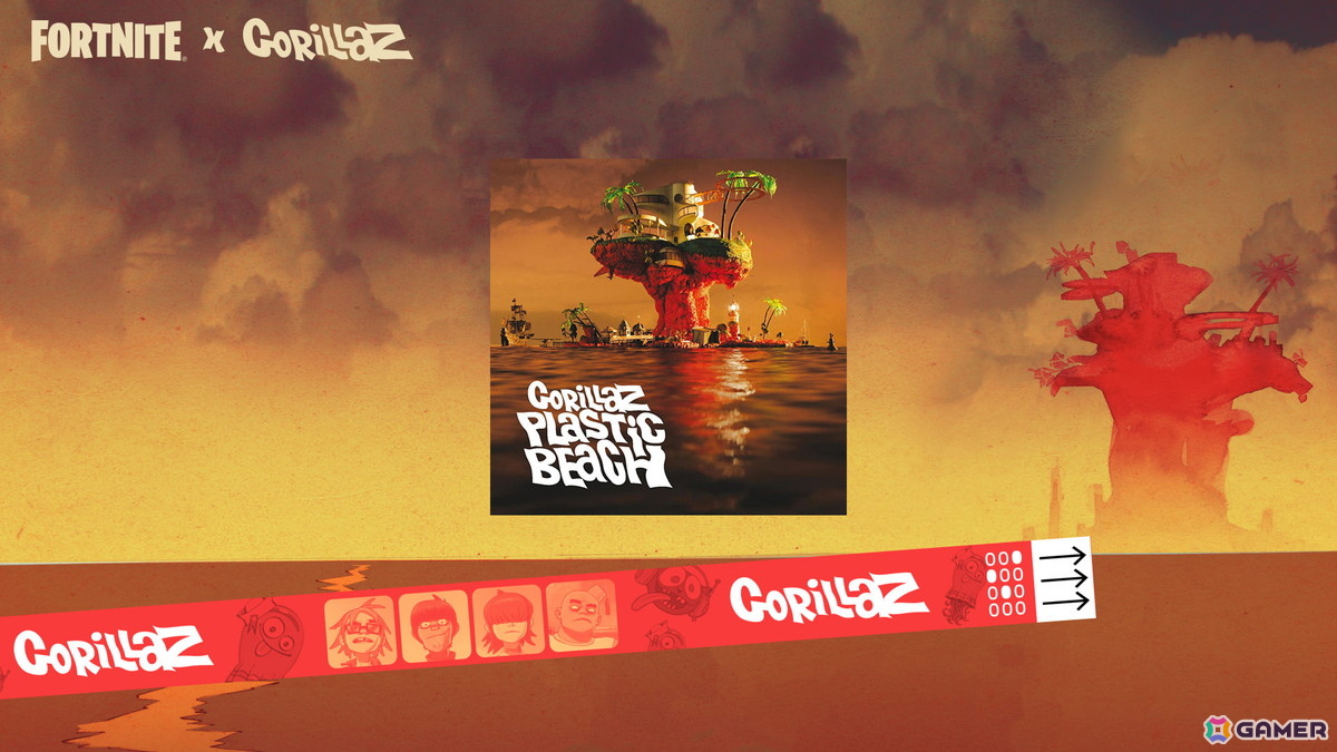 「フォートナイト」Fortnite Festival シーズン10の新たなアイコンとしてバーチャルバンド「Gorillaz」のメンバーが登場！の画像3