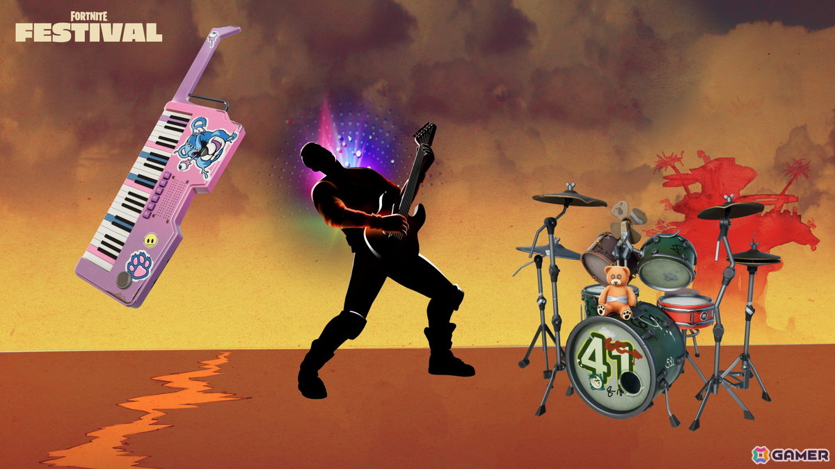「フォートナイト」Fortnite Festival シーズン10の新たなアイコンとしてバーチャルバンド「Gorillaz」のメンバーが登場！の画像6