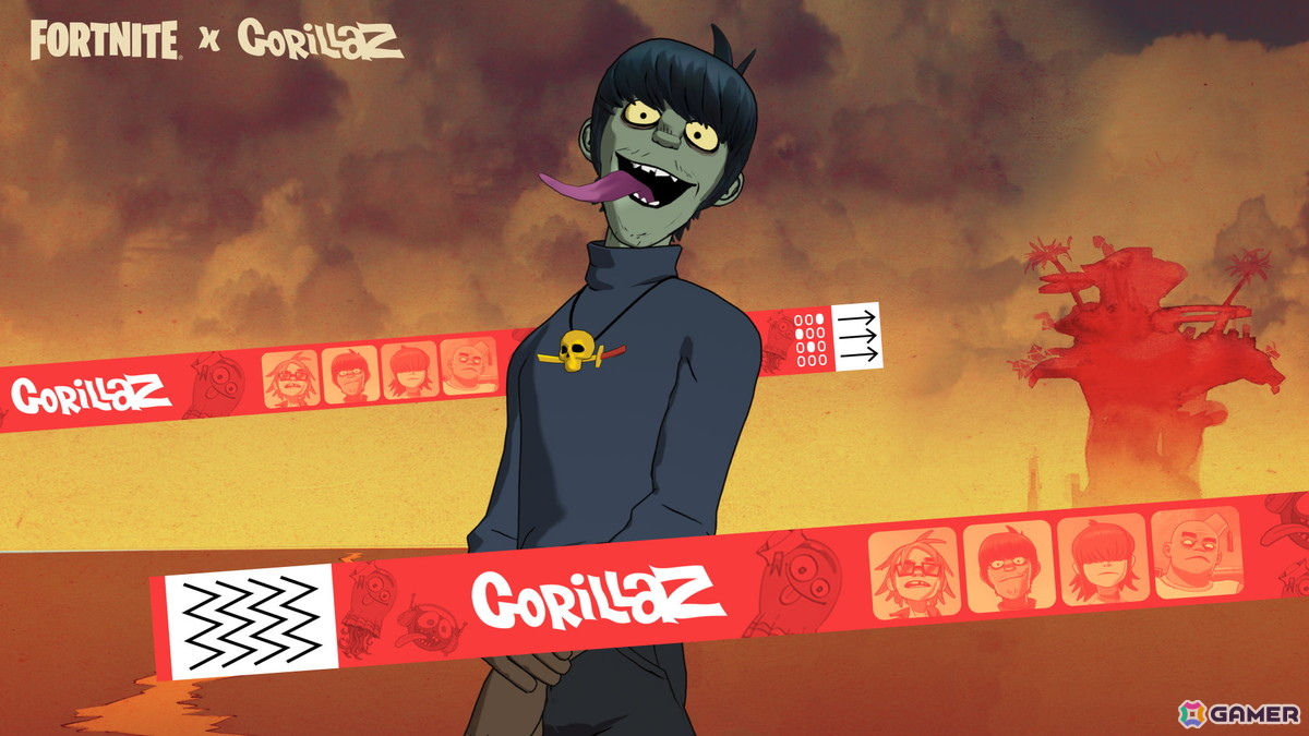 「フォートナイト」Fortnite Festival シーズン10の新たなアイコンとしてバーチャルバンド「Gorillaz」のメンバーが登場！の画像9