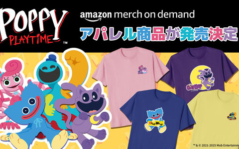 Amazon Merch on Demandに「Poppy Playtime」のアパレルが登場！