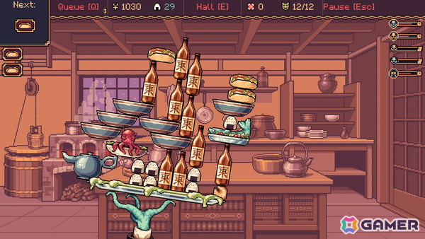 日本の食文化に魅了された海外開発者が手掛けたユニークなウェイターシム「The Way of the Tray」がSteamで配信！料理を落とさず積み上げて妖怪たちに提供しようの画像