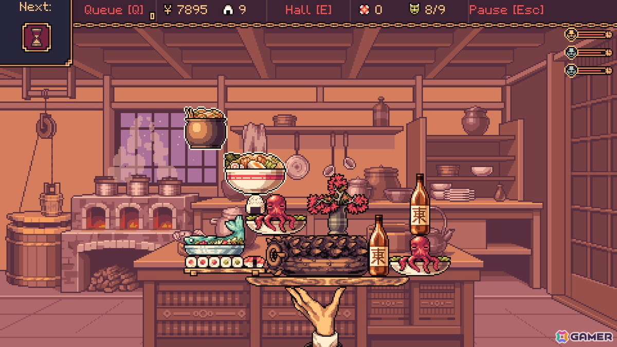 日本の食文化に魅了された海外開発者が手掛けたユニークなウェイターシム「The Way of the Tray」がSteamで配信！料理を落とさず積み上げて妖怪たちに提供しようの画像3