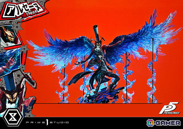 「ペルソナ5」アルセーヌの巨大スタチューが登場！全幅148cmに達する1/4スケールで召喚シーンを再現の画像11