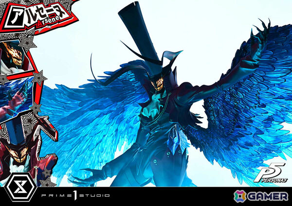 「ペルソナ5」アルセーヌの巨大スタチューが登場！全幅148cmに達する1/4スケールで召喚シーンを再現の画像13