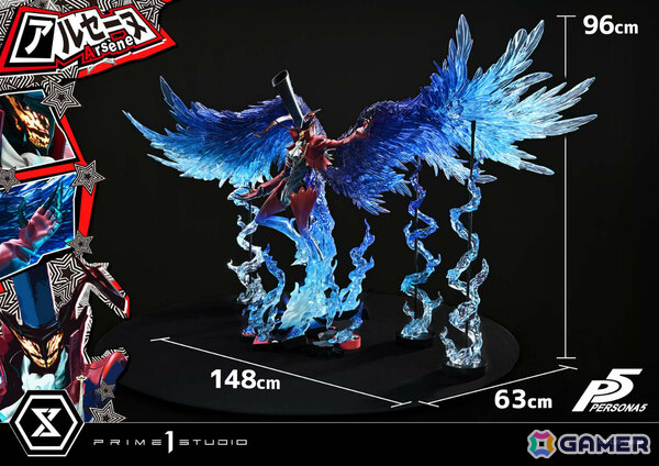 「ペルソナ5」アルセーヌの巨大スタチューが登場！全幅148cmに達する1/4スケールで召喚シーンを再現の画像4