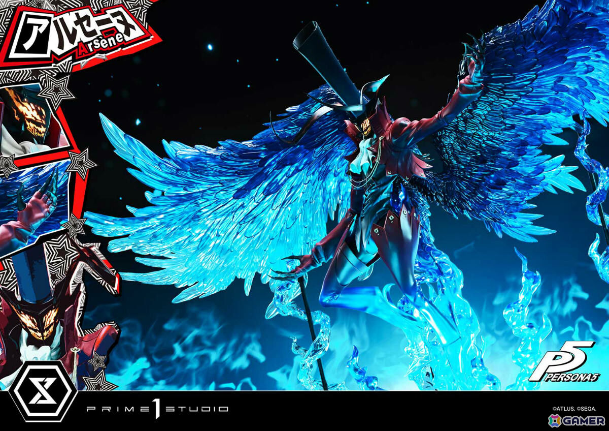 「ペルソナ5」アルセーヌの巨大スタチューが登場！全幅148cmに達する1/4スケールで召喚シーンを再現の画像