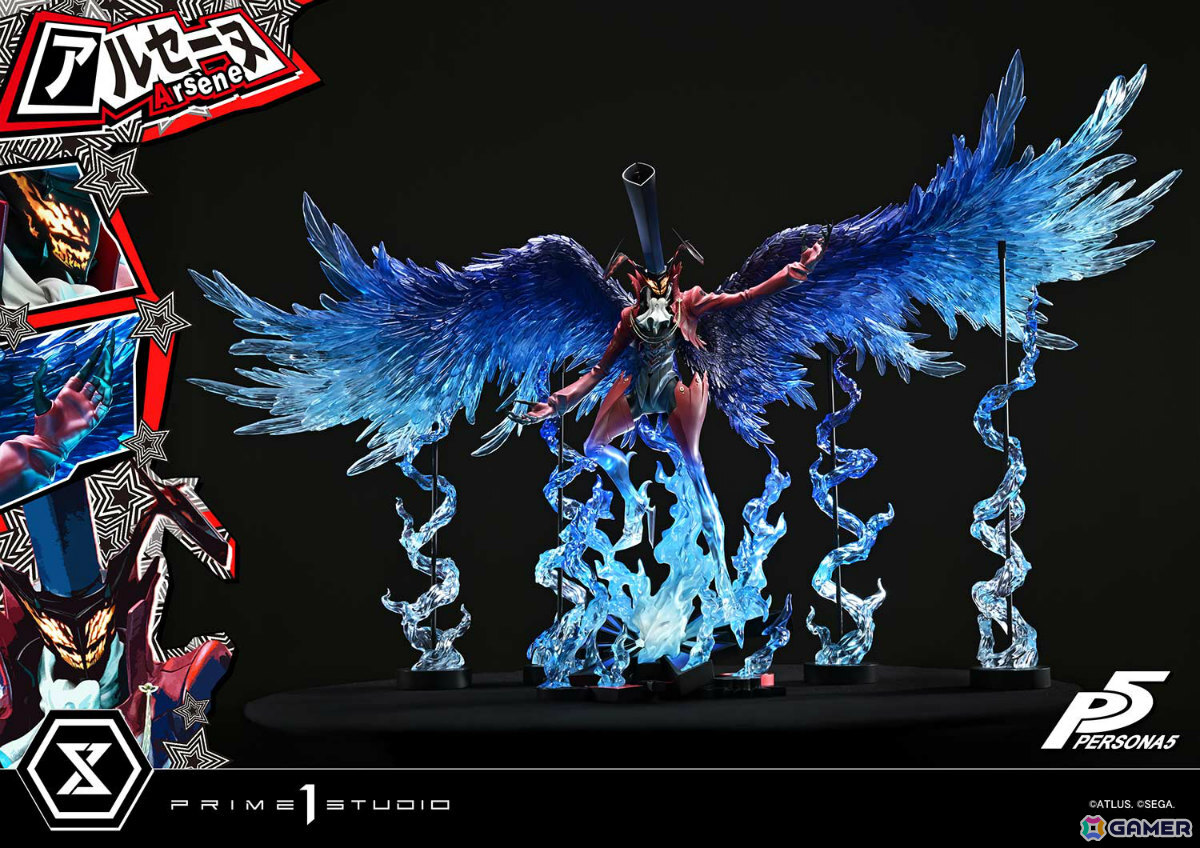 「ペルソナ5」アルセーヌの巨大スタチューが登場！全幅148cmに達する1/4スケールで召喚シーンを再現の画像