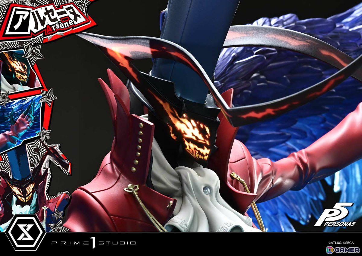 「ペルソナ5」アルセーヌの巨大スタチューが登場！全幅148cmに達する1/4スケールで召喚シーンを再現の画像