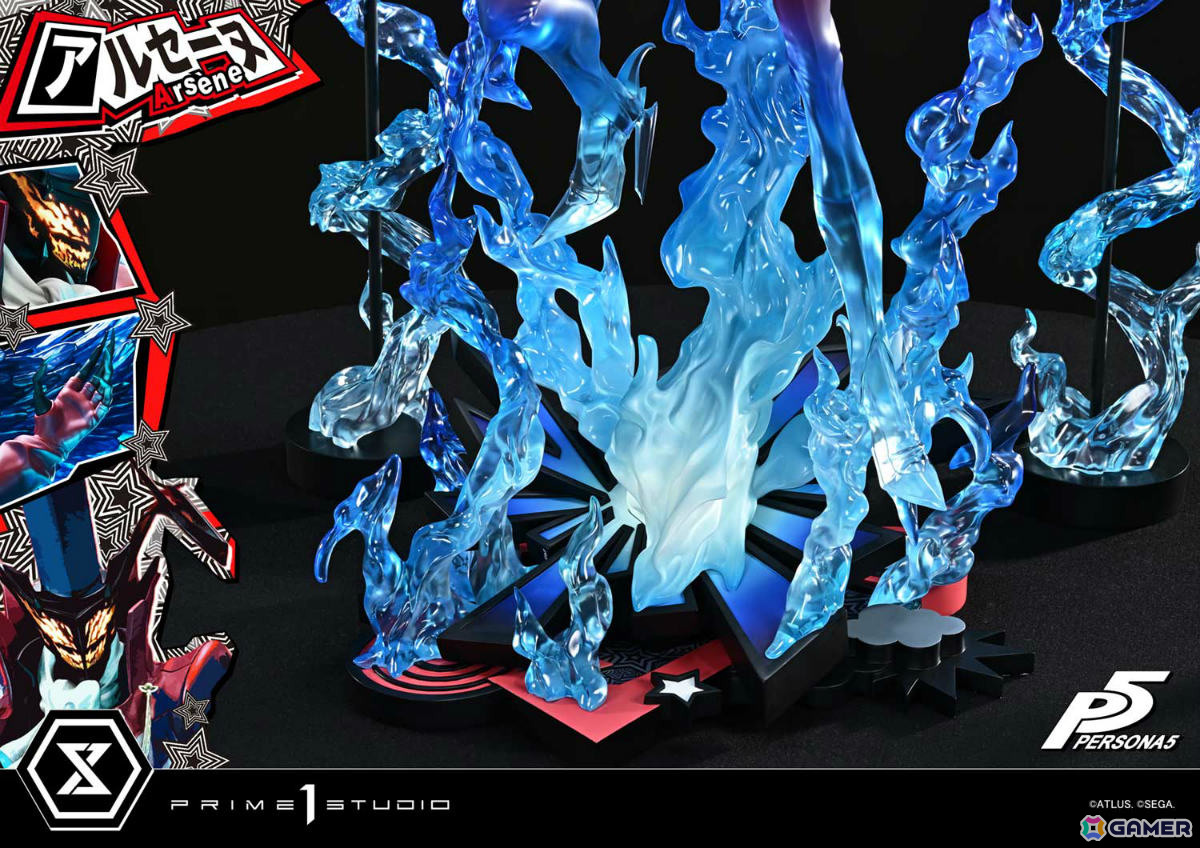 「ペルソナ5」アルセーヌの巨大スタチューが登場！全幅148cmに達する1/4スケールで召喚シーンを再現の画像