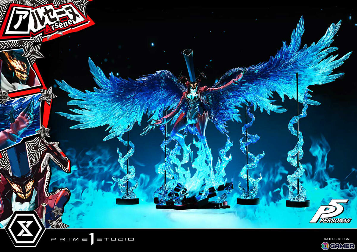 「ペルソナ5」アルセーヌの巨大スタチューが登場！全幅148cmに達する1/4スケールで召喚シーンを再現の画像
