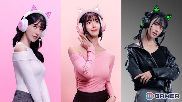 Razer、ネコミミヘッドセットの新モデル「Kraken Kitty V3」シリーズを9月5日に発売！2モデル、ブラック・ピンク・ホワイトの3色展開にの画像2
