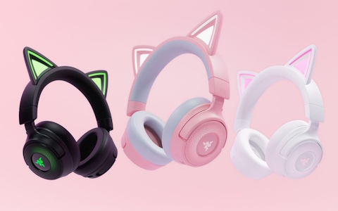 Razer、ネコミミヘッドセットの新モデル「Kraken Kitty V3」シリーズを9月5日に発売！2モデル、ブラック・ピンク・ホワイトの3色展開に