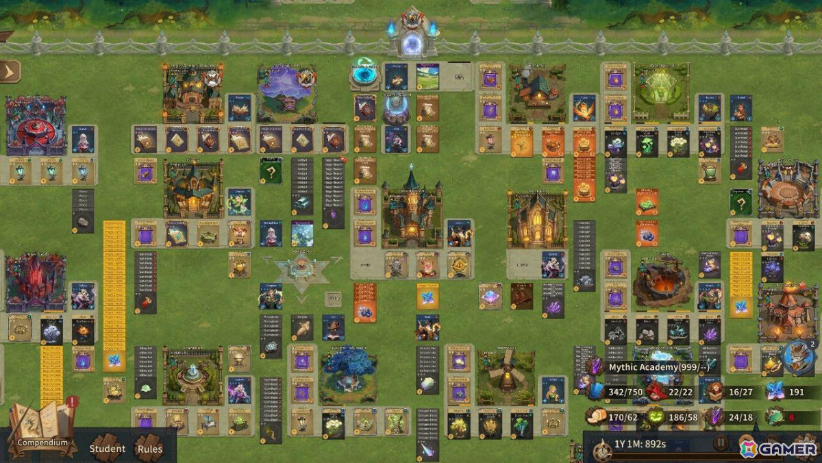 カードで動く世界を舞台に魔法学院を築くシミュレーション経営ゲーム「Arcana Academy」のPVが公開！9月に無料デモ版を配信の画像