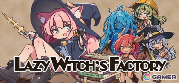 怠け者魔女が不労所得を目指すローグライト工場ビルダーゲーム「Lazy Witch's Factory」のSteamストアページが公開！の画像1