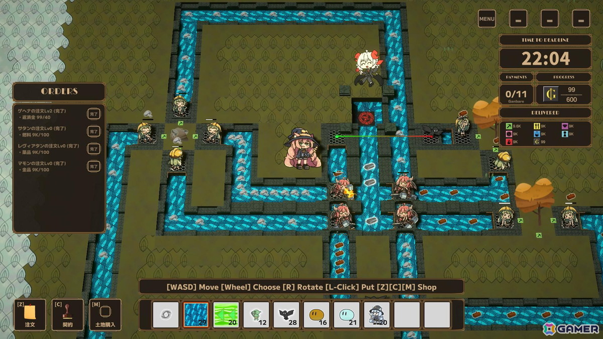 怠け者魔女が不労所得を目指すローグライト工場ビルダーゲーム「Lazy Witch's Factory」のSteamストアページが公開！の画像2