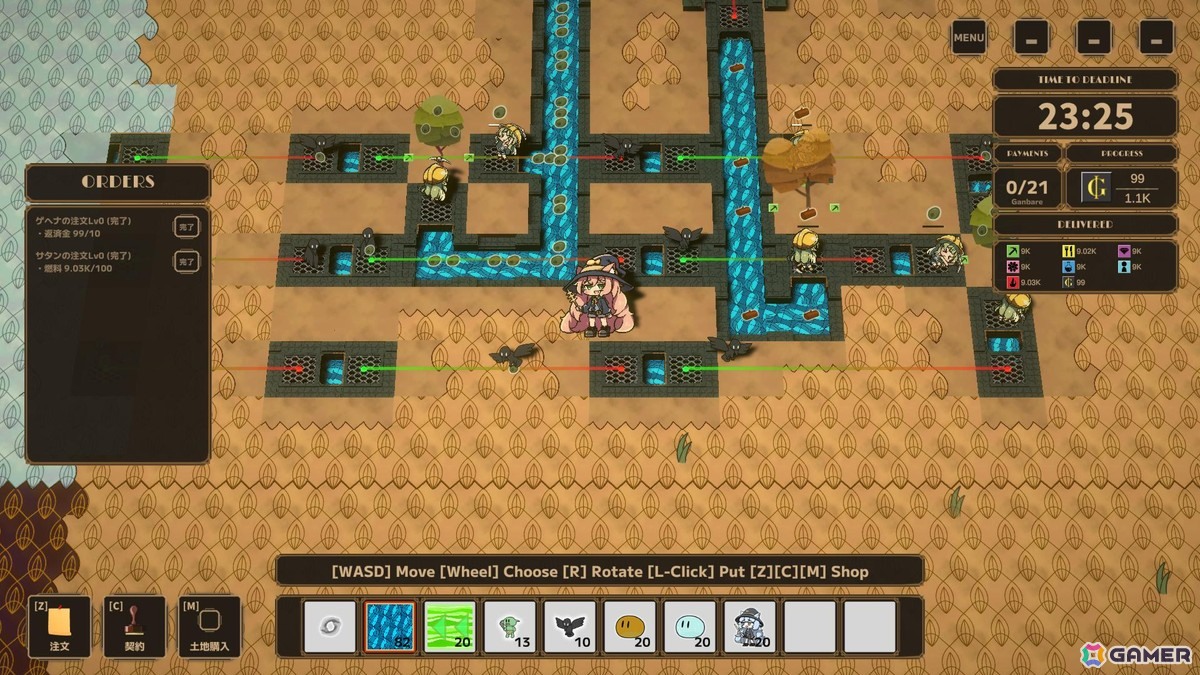 怠け者魔女が不労所得を目指すローグライト工場ビルダーゲーム「Lazy Witch's Factory」のSteamストアページが公開！の画像4