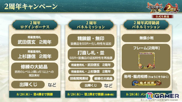 「信長の野望 出陣」2周年を記念して新ミッション「天下統一チャレンジ」や直轄地「遊技場」など盛りだくさんのアップデートが実施！の画像36