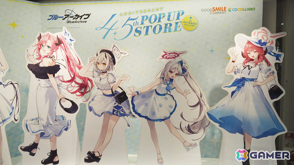 「ブルーアーカイブ 4.5th Anniversary POP UP STORE inアキバCOギャラリー」内覧レポート！新作フィギュア展示に加えてゲヘナの8人にフィーチャーしたグッズもの画像2