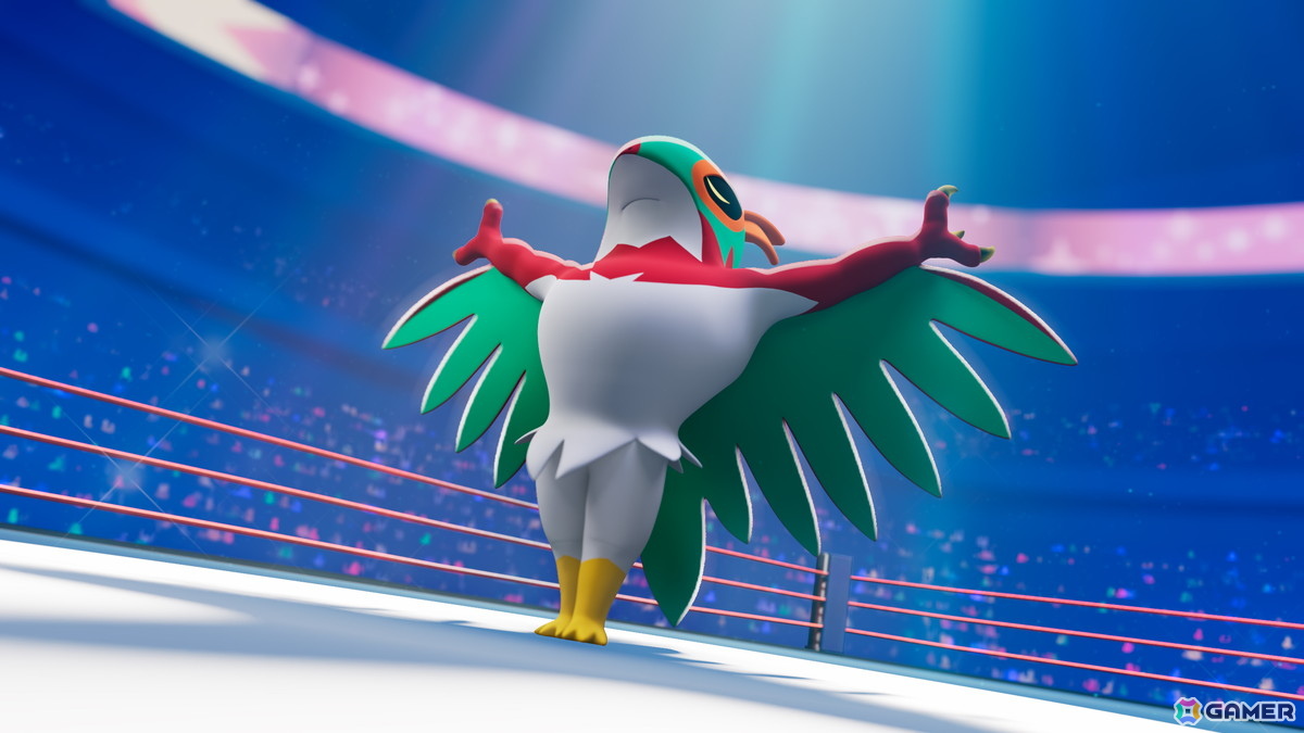 「Pokémon LEGENDS Z-A」レスリングポケモン・ルチャブルがメガシンカしたすがた「メガルチャブル」が登場！増量した筋肉で己の強さを見せつけるエンターテイナーの画像