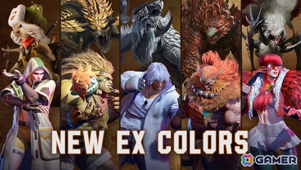 「スト6」と「モンスターハンターワイルズ」のゲーム内コラボが9月1日より開催！モンスターをイメージしたEXカラーの販売やバトルハブがモンハン仕様にの画像2