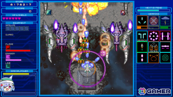 予測不能の痛快ローグライトSTG「ランダマックス」Switch版が配信！ランダムに誤配送され続ける武装を駆使して戦いの主導権を握ろうの画像4