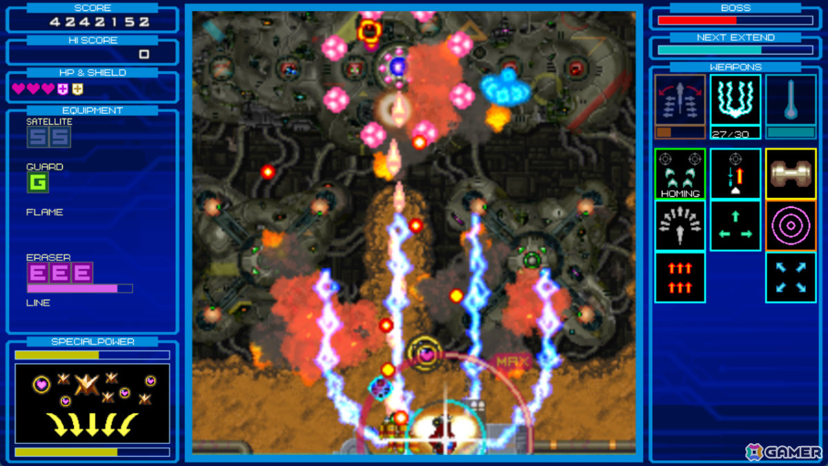 予測不能の痛快ローグライトSTG「ランダマックス」Switch版が配信！ランダムに誤配送され続ける武装を駆使して戦いの主導権を握ろうの画像10
