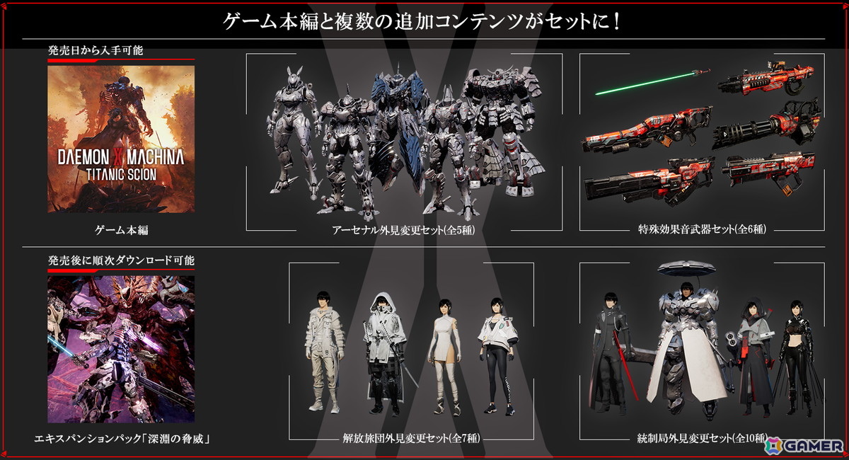 DAEMON X MACHINA TITANIC SCION」のデジタルデラックスエディションの