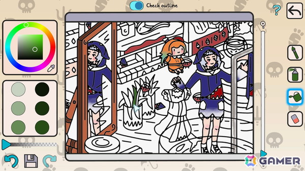 ホロライブのかくれんぼパズルゲーム「Holo Hidden」がSteamにて配信！作品の完成を目指す塗り絵モードも搭載の画像